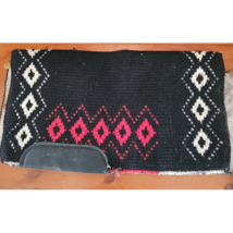 Harris Reversible Western Show Saddle Blanket Red Black 34 x 38 USED - $129.99