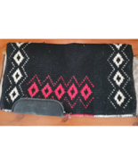 Harris Reversible Western Show Saddle Blanket Red Black 34 x 38 USED - £100.31 GBP