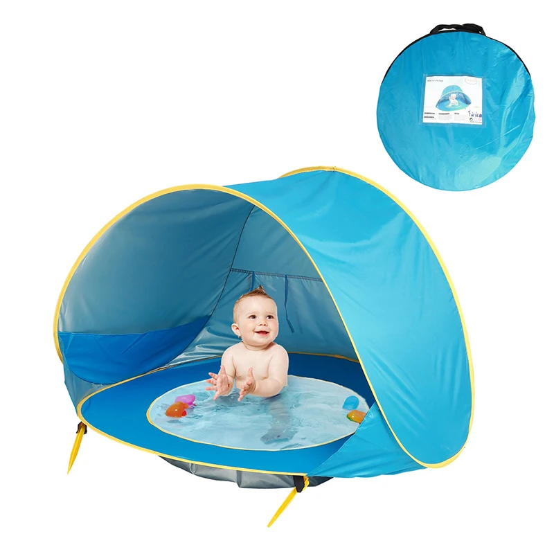 Baby Beach Tent Children Waterproof Pop Up Sun Awning Tent UV-protecting - £16.31 GBP+