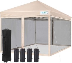 The Quictent 10X10 Ez Pop Up Canopy With Mosquito Netting Quick Setup Sc... - £166.02 GBP