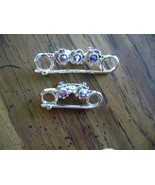 Vintage Aurora Borealis scatter pins, brooch (set of 2 pins) - $12.22 CAD