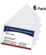 Maxgear New Medicare Card Holder Protector Sleeves, 12 Mil Clear Pvc Wat... - £19.97 GBP