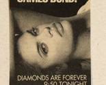 Diamonds Are Forever Print Ad Advertisement TBS James Bond 007 TPA19 - $5.93