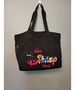 Walt Disney World Tote Bag  Black Embroidered Mickey Pooh Tiger Pluto Go... - $21.76