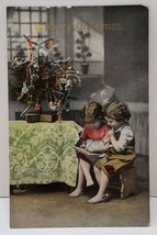 Merry Christmas Victorian Tree Children Seated Gertrude Christ Postcard R2 - $9.99