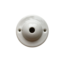 Porcelain Ceiling Rose Dome Shape White Diameter 3.1&quot; OLDE WORLDE - £17.82 GBP