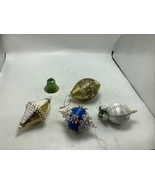 VTG Handmade Christmas Push Pin Ornaments Sequins Satin Ball Beaded lot ... - $25.07 CAD