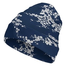 Mondxflaur Floral Winter Beanie Hats Warm Men Women Knit Caps for Adults - £15.14 GBP