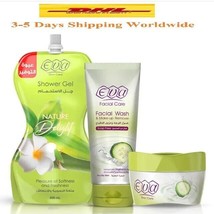 Eva Skin Care Face &amp;Body Kit For Oily Skin Shower Gel Facial Wash&amp; Skin Cream - £53.48 GBP