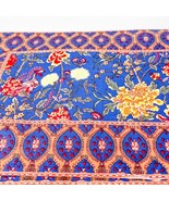 Pier 1 Imports Cotton Veranda Floral Paisley Placemats Blue Orange Set of 8 - £35.35 GBP