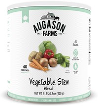 Augason Farms Vegetable Stew Blend 2lbs .5 oz #10 Can Emergency Survival 25 Year - £34.73 GBP