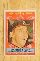 Warren Spahn 1959 Topps Sporting News All Star #571 Bazooka Left Handed ... - $4.94