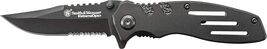 Smith &amp; Wesson SWA24S Extreme Ops Liner Lock Knife 3.1 Serrated Black EDC - $21.77