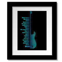 Hurricane, Bob Dylan - Rock Music Song Lyric Inspired Art Print Plaque o... - $19.00+