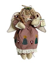Quilted Treasures 16&quot; Angel Doll Christmas Moveable Patchwork Music Light Works - £25.76 GBP