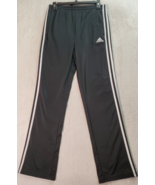 adidas Sweatpants Youth XL Black 100% Polyester Elastic Waist Drawstring... - $18.42