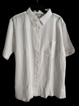 NWT Vintage Appleseed&#39;s Women’s Size 1X White Cotton Short Sleeve Shirt ... - $18.57