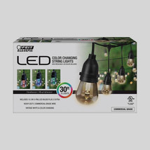 Feit Electric Decorative Color Changing String Light Set 30 ft 15 Bulbs ... - $222.99