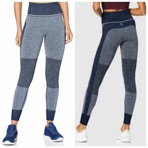 Aurique Biker Dot Hi-Rise Heather Blue Yoga Leggings Medium - $482.33 MXN