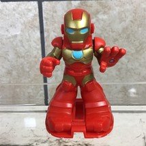 Marvel Super Hero Adventures Tony Stark Action Figure With Iron-Man Suit 2014 - £6.22 GBP