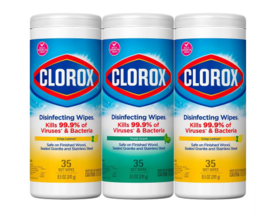 Clorox Disinfecting Bleach Free Cleaning Wipes, Value Pack 35.0ea x 3 pack - £18.21 GBP