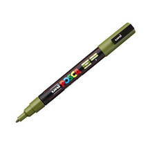 Uni Posca PC-3M Bullet Tip Paint Marker - Khaki Green - £11.60 GBP