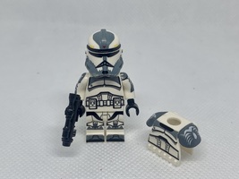 Star Wars Wolfpack Clone Trooper Commander Wolffe with Armor Minifigure Bricks - £2.74 GBP