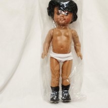 Boy Doll Body Black Hair 13.5&quot; Darice Brown Skin 1202-4 Brown Eyes Open ... - £23.97 GBP