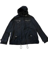 Burberry Brit Women&#39;s Removable Hood Black Windbreaker Raincoat Jacket S... - $460.49 CAD