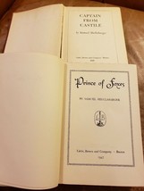 LOT OF 2 HARDCOVER BOOKS * SAMUEL SHELLABARGER * CAPTAIN CASTILE PRINCE ... - $11.87