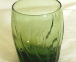 Double Old Fashioned Glass Central Park Ivy Green Anchor Hocking - $12.86