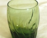 Double Old Fashioned Glass Central Park Ivy Green Anchor Hocking - £10.25 GBP