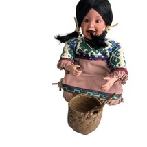 Danbury Mint Native American Indian Doll Spring Blossom by FayZah Spanos Pottery - £27.21 GBP
