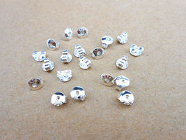 925 Sterling Stamped Plated Earring Back Nut Stopper Finding - $2.80