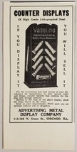 1931 Print Ad Vaseline Counter Displays Advertising Metal Company Chicago,IL - £7.75 GBP
