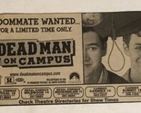 Dead Man On Campus Movie Print Ad Mark Paul Gosselaar Tom Everett Scott ... - £4.65 GBP