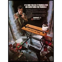 1982 Black &amp; Decker Workmate 300 Portable Workbench Vintage Print Ad Wall Art - $10.97