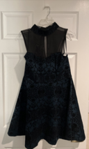 Trixxi  Black and Blue Cocktail Dress Juniors Size 15 - £18.16 GBP