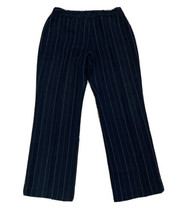 Petite Sophisticate Women&#39;s Dress Pants ~ Sz 10 ~ Black ~ Pin Stripes ~ Lined - £13.72 GBP