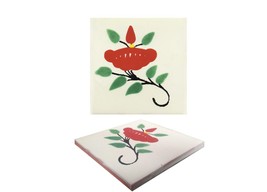 POOL TILES Mexican Talavera Ceramic Frost Proof Handcrafted Tiles - Flow... - $179.00