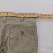 Carhartt 102291 Relaxed Fit Mens Tan/Khaki Cotton Blend Pants Size 34×34 (34×32) image 13
