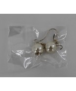 Faux Pearl Dangle Earrings Fish Hook Fashion Jewelry Beauty NIP - £3.85 GBP