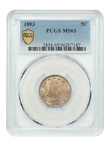 1893 5C PCGS MS65 - £570.05 GBP