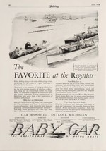 1928 Print Ad Baby Gar Mahogany Speed Boats Gar Wood Inc Detroit,Michigan - £18.99 GBP