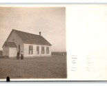 RPPC Uno Room Edificio Scolastico Vicino Lincoln Nebraska Ne 1911 Cartol... - $19.40
