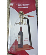 NIOB Le Grape Wine Bottle Opener / Uncorking Machine Tabletop 19&quot; Franma... - $2,607.64 MXN