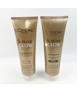 TWO L&#39;Oreal Sublime Glow Daily Moisturizer Medium Skin Tone Enhancer 8 oz - $44.99