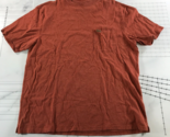 Pendleton T Shirt Mens Extra Large Heather Burnt Orange Chest Pocket Cotton - £15.48 GBP