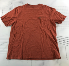 Pendleton T Shirt Mens Extra Large Heather Burnt Orange Chest Pocket Cotton - £15.49 GBP