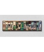 Home Sweet Home License Plate Tag Strip Novelty Wood Sign - €46,90 EUR
